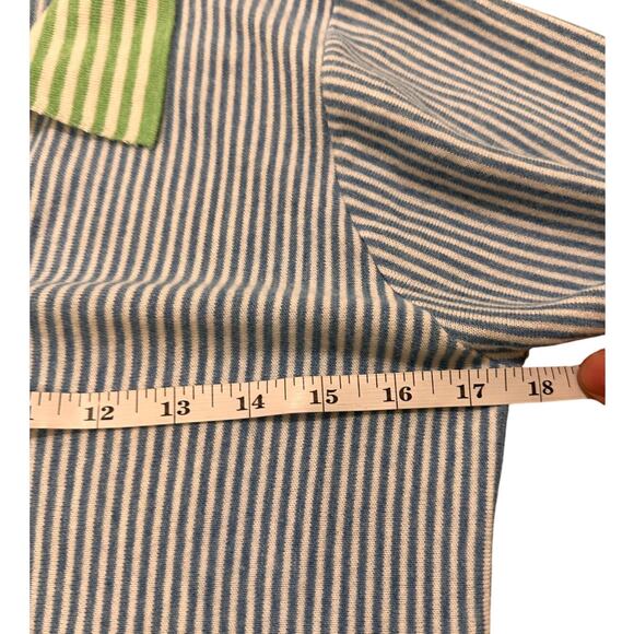 Draw & Fade Women's Cool Max Cotton Striped Polo Golf Sweater, S - Picture 6 of 8